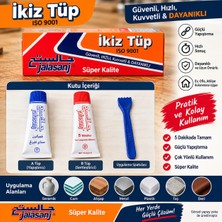 Jalasanj Ikiz Tüp 5 Dakikalık Çift Komponentli Güçlü Yapıştırıcı A+B Tüp Uygulama Spatulası