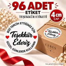 Ceres Studio Kalpli Teşekkür Etiketi – Yuvarlak Paket ve Hediye Ambalaj Stickerı