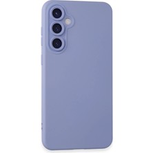 Edntrend Newface  Galaxy S24 Kılıf Nano Içi Kadife Silikon - Lila