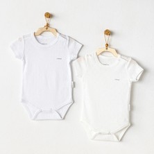 Andywawa AC25554 Sleeve Jacquard 2'li Basic Body Ecru White