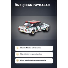 Adalı Store 1978 Portekiz Rallisi Galibi 1/64 Fiat 131 Abarth Diecast Model Araba Koleksiyonluk BX-313350