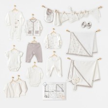 Andywawa AC25562 Newborn Set Tinny Ships 20'li Hastane Çıkışı Ekru