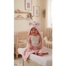 Ramel Panda Nakışlı Bebek Havlu Seti – 80X80 cm | %100 Pamuk | 0-18 Ay