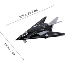 Colezium Çek Bırak Mini Metal Uçak - Siyah - 1 Adet