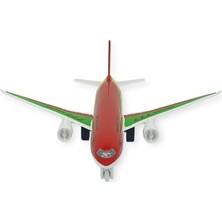 Colezium Çek Bırak Sesli Işıklı Metal Uçak - 180 - Kırmızı - 1 Adet