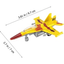 Colezium Çek Bırak Mini Metal Uçak - Sarı - 1 Adet