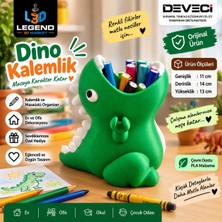 Legend 3D Market Sevimli Dinozor Tasarımlı Kalemlik – Çocuklar Için Eğlenceli Masaüstü Organizer  Neşeli