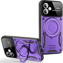 Sh Ticaret Samsung Galaxy A05 Kılıf Joy Lens Standlı Kapak - Mor