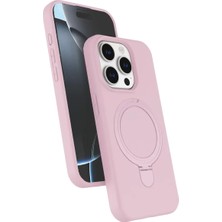 Sh Ticaret Apple Iphone 15 Pro Max Regal Magsafe Standlı Kapak - Açık Pembe