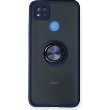 Sh Ticaret Xiaomi Redmi 9c Kılıf Montreal Yüzüklü Silikon Kapak - Lacivert