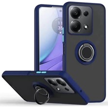Sh Ticaret Xiaomi Redmi Note 13 Pro 5g Kılıf Montreal Yüzüklü Silikon Kapak - Lacivert