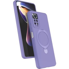 Sh Ticaret Xiaomi Redmi Note 12 Pro 4g Regal Magsafe Standlı Kapak - Lila