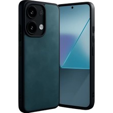 Sh Ticaret Xiaomi Redmi Note 13 4g Kılıf Aras Deri Kapak - Koyu Yeşil