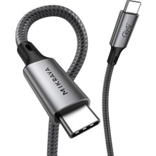Mey İthalat USB 4.0 40GBPS USB C Veri Kablosu, 240W USB C Şarj Kablosu, 8K@60hz 4K@240Hz 2K@360Hz Thunderbolt 4 Görüntü Kablosu, Macbook, Monitör, Docking Istasyonu, iPhone ile Uyumlu - 1 Metre