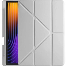 Drop Tedarik Xiaomi Pad 7 Pro Kılıf Kalemlikli Mars Tablet Kılıfı - Gri