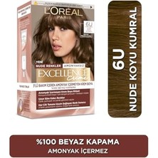 Mey İthalat Excellence Creme Nude Renkler Saç Boyası - 6u Nude Koyu Kumral