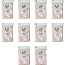 Mey İthalat Çatal; Roll-Up Doğaya Dönüş Ekolojik Doğal Doğa DOSTU%100 Ahşap, 16 Cm., 50'li 10 Paket