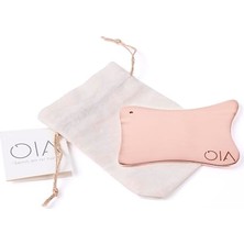 Mey İthalat %100 Doğal Bakır Anti Aging Etkili Gua Sha Kare Model, Yüz Boyun ve Dekolte