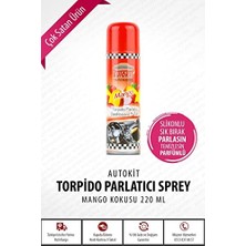Mey İthalat Torpido Parlatıcı Kokulu Oto Silikonu, Mango, 200 ml