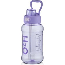 Mey İthalat H2O Matara, Lila, 1000 Ml, 76030