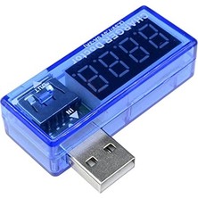 Mey İthalat USB Voltmetre Ampermetre Gösterge Şarj Doktor 5V 3A Taşınabilir Mini Akım Voltaj Izleyici Şarj Test Cihazı Kırmızı 7 Segment Ekran