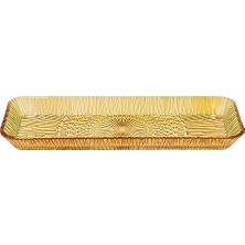 Mey İthalat Servis Tabağı Dikdörtgen Amber 38 x 14 x 3 cm