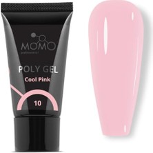 Mey İthalat Protez Tırnak Için Poly Gel, Poli Jel, No.10, Soğuk Pembe, 30 G