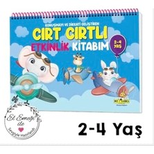 Mey İthalat Zeka Konuşma ve Dikkati Geliştiren Cırt Cırtlı Etkinlik Kitabı, 2-4 Yaş