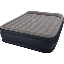 Mey İthalat Intex 64136 Elektrikli Çift Kişilik Queen Deluxe Yatak Fiber-Tech