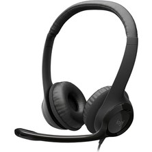 Mey İthalat H390 Kablolu Kulak Üstü Mikrofonlu Kulaklık, Dijital Stereo Ses, Katlanabilir Gürültü Önleyici Mikrofon, Kablo Üzeri Denetimler, Siyah