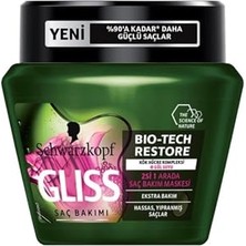 Mey İthalat Bio-Tech Restore Saç Bakım Maskesi, 300 Ml, Yeşil