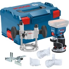 Mey İthalat 18V Sistem Akülü Yönlendirici Gkf 18V-8 (Paralel Kılavuz; 2x Vac Adaptörleri, Çip Kalkanı, 8 mm Penlet, 2x Dalma Tabanlı Vakum Adaptörleri, L-Boxx Dahil)
