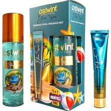 Mey İthalat Fragrance Mist Blue Sea Vücut Spreyi 200 ml ve Vücut Kremi 50 ml Set - Ferahlatıcı Deniz Esintisi ve Çiçeksi Parfüm Kokusu