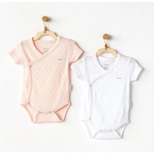 Andywawa AC25555 Jacquard Basic 2'li Zıbın Body Pink White