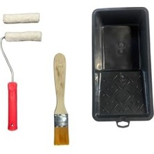 Mey İthalat Kadife Rulo Fırça Seti 10 cm Tek Ebat, KAP+KADIFE2LI+EKO3FIRÇA EH469