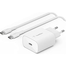 Mey İthalat Pps 25W Usb-C Güç Dağıtımlı Duvar Hızlı Şarj Cihazı, Iphone, Samsung, Galaxy Tab ve iPad Uyumlu, Usb-C - Usb-C Kablo Dahil