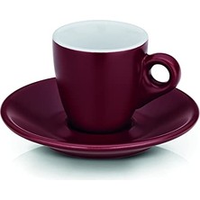 Mey İthalat Fincan Seti, 12752 Mattia Espresso 2'li Kirmizi 50 ml