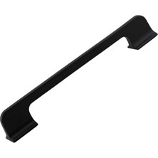 Mey İthalat Kapak, Afra Metal Mat Siyah Kulp 160 mm 16 cm Mobilya Çekmece Mutfak Dolabı Dolap Kulplar Kulb Kulpu