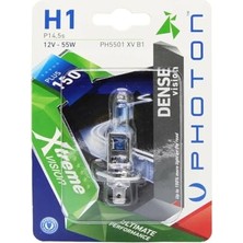 Mey İthalat H1 Xtreme Vision Ampul, 12V 55W, %150 Fazla Işık, Tekli Blister, Pht PH5501 Xv B1