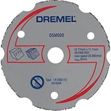 Mey İthalat DSM20 Kompakt Testere ile Uyumlu Çok Amaçlı Karpit Kesme Diski, Ahşap ve Yumuşak Malzeme Için (DSM500)