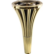 Mey İthalat BADEM10 Ünitesi Baza Ayağı Orta Sehpası Ayakları 19 cm Gold Altın Istanbul Konsol Mobilya Kanepe Koltuk Tv