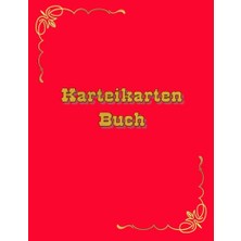 Mey İthalat Karteikarten Buch, 100 Seiten A4, Birçok Mesleğe Uygun, Müşteri Verileri Için Kartvizit Defteri, Rot, German Edition