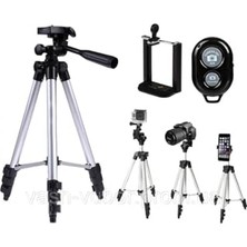 Mey İthalat DK-3888 Kumandalı Telefon ve Kamera Tutucu Tripod, 100 cm Video Çekim Standı