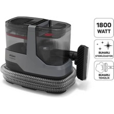 AR4351 Hydrosteam Buharlı Temizleyici ve Leke Çıkarıcı 1800 W, 4 Farklı Mod, Gri