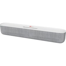 Mey İthalat DS108 Kablosuz Bluetooth 10W Soundbar Taşınabilir Stereo Hoparlör Beyaz