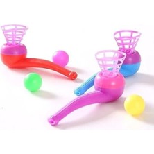 Die Grup Renkli Plastik Oyuncak Saksafon Top Üfleme Nefes Kontrolü Oyunu Eğitici Oyuncak 20 Adet, Çocuklar Için Parti Hediyesi