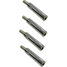 Mey İthalat SFC-FD63-4X Metal 6.35 mm Dişi Jack 6.35 mm Dişi Uzatma Jak 4 Adet