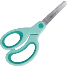 Die Grup E-21586 00 Softgrip Kids Lefty Çocuk Makası, Solaklar Için, 13 Cm, Yuvarlak Uçlu, Turkuaz