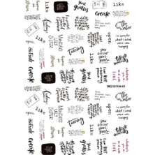 Mey İthalat Dekoratif Tırnak Süsü Stickerı