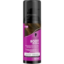 Die Grup Schwarzkopf Root Retoucher Beyazları Anında Kapatan Sprey Boya Koyu Kahverengi 120 ml